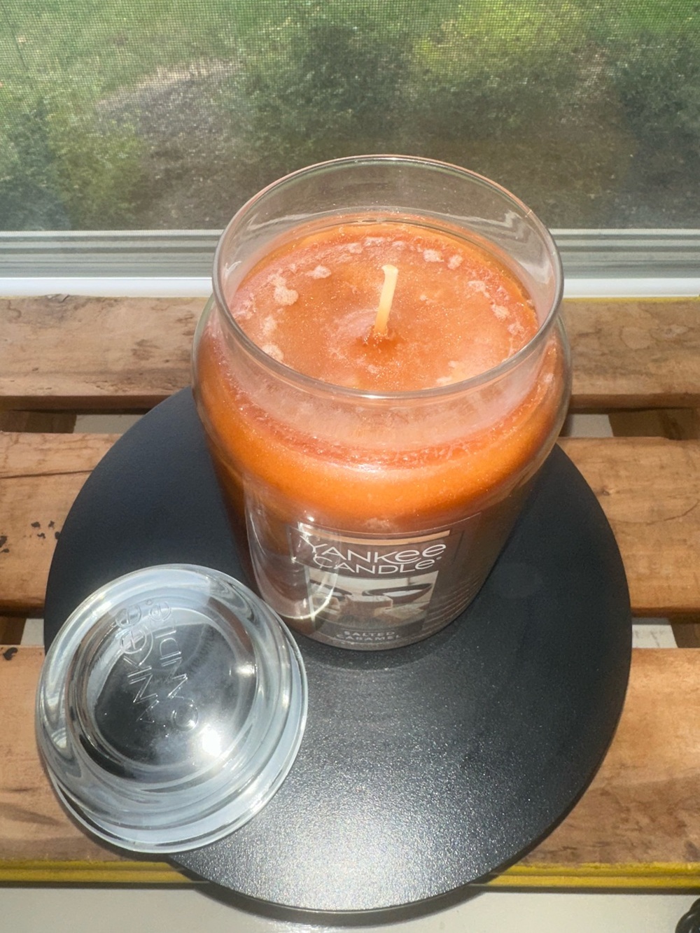 Yankee Candle Salted Caramel Large Jar Candle ~ 22 ounce single wick ~ - Picture 5 of 7